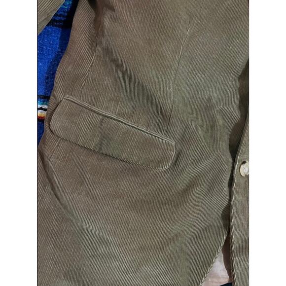 StudioSuits Hand-Crafted Men's Corduroy Blazer in Olive Green - Picture 7 of 16